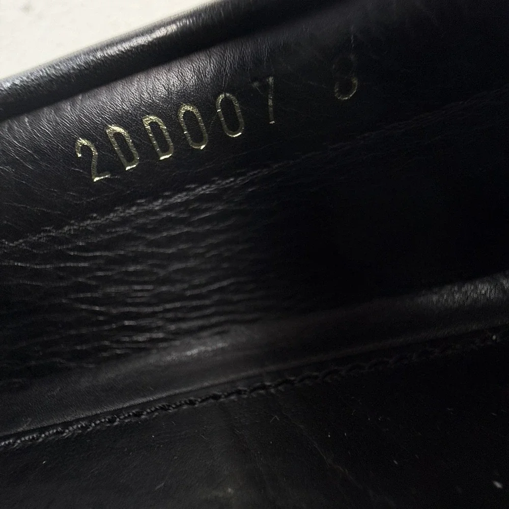 Prada Penny Loafers Driver Shoes Men's Size 8 Mens Black Leather Milano Logo - Picture 11 of 11